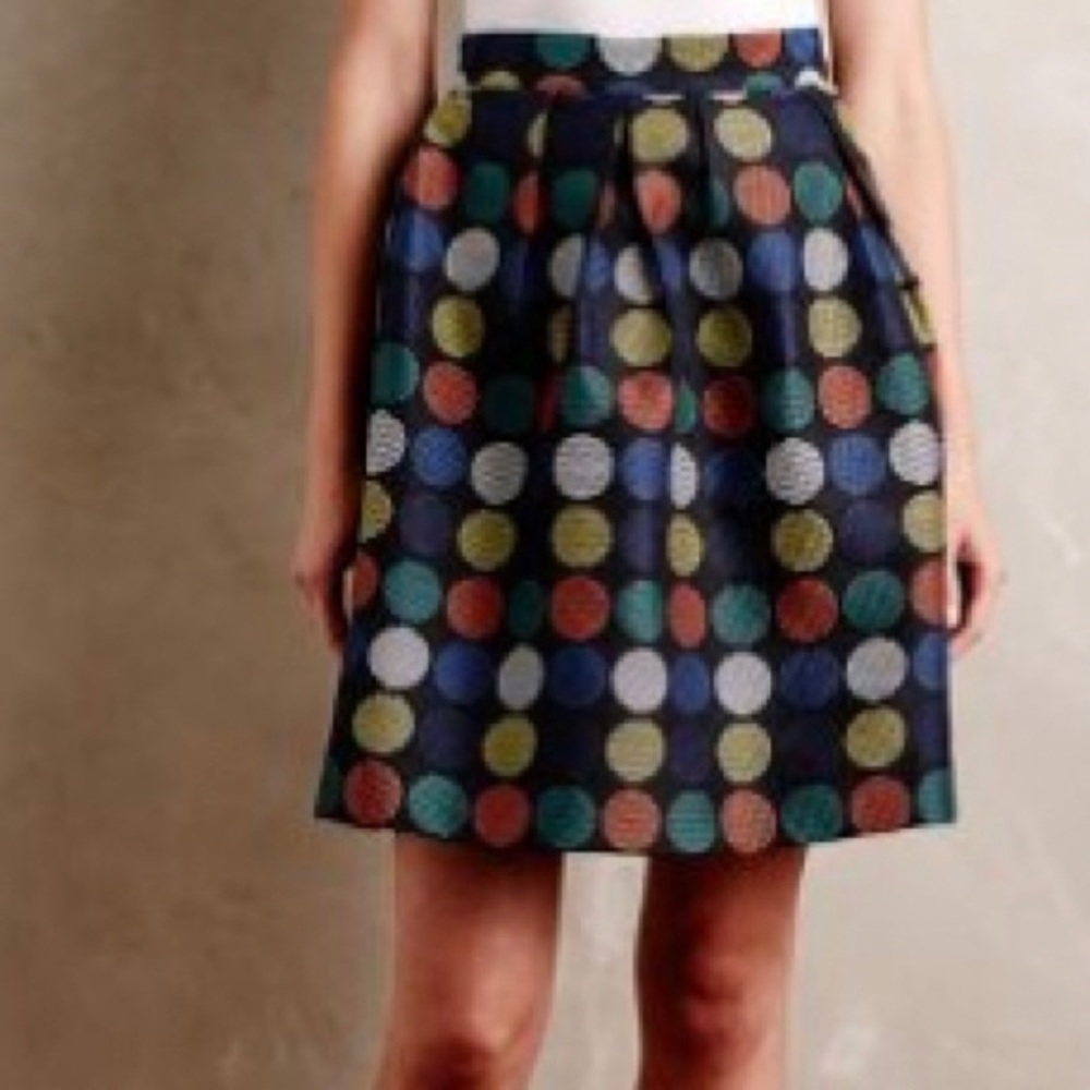 Polka dot skirt from Anthropologie. Size 10